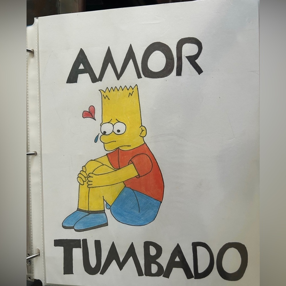 Bart Simpson Hand drawing art work